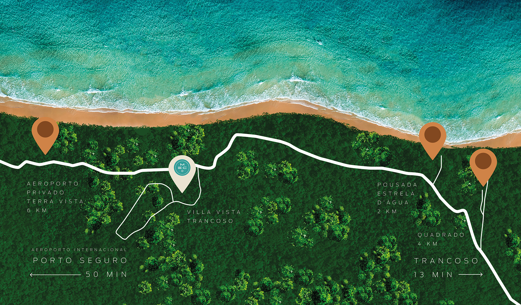 Mapa - Villa Vista Trancoso